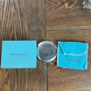 Vintage TIffany & Co. Sterling Silver Ladies Compact With Box Pouch Engraved MKD